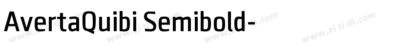 AvertaQuibi Semibold字体转换
